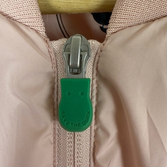 SAVE THE DUCK Refy Light Puffer Bomber jacket Pink Size 2X - Picture 7 of 14